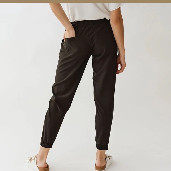 Albion womens XXL smoky teal Jetsetter jogger pull on high waist zipper ankle - Picture 3 of 14